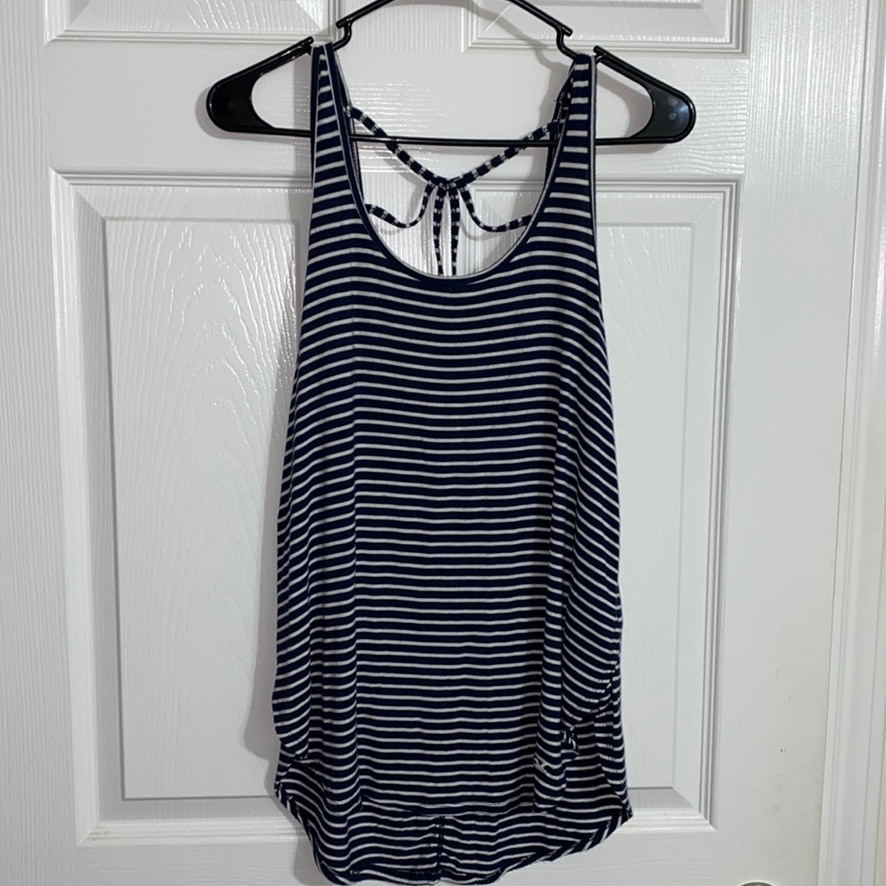 Hollister striped tank top. Size S